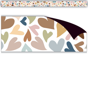 TCR77578 Everyone is Welcome Hearts Magnetic Border Image