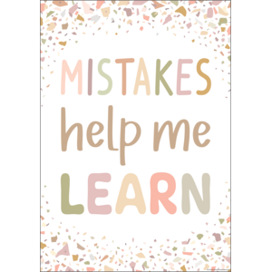 TCR7876 Mistakes Help Me Learn Positive Poster Image