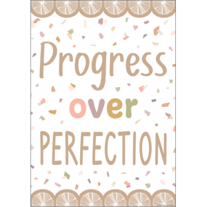 TCR7878 Progress over Perfection Positive Poster Image