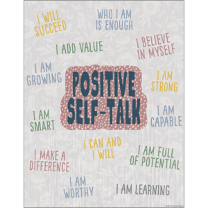 TCR7882 Classroom Cottage Positive Self-Talk Chart Image