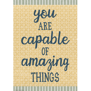 TCR7885 You Are Capable of Amazing Things Positive Poster Image