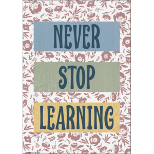 TCR7886 Never Stop Learning Positive Poster Image