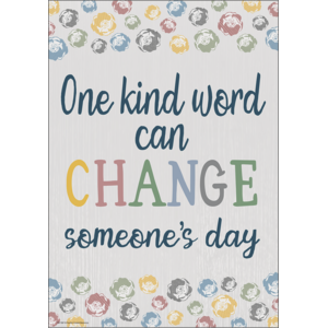 TCR7887 One Kind Word Positive Poster Image