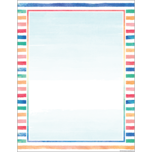 TCR7931 Watercolor Blank Chart Image