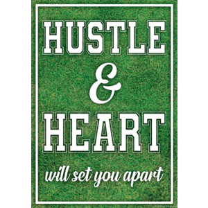 TCR7952 Hustle & Heart Will Set You Apart Positive Poster Image