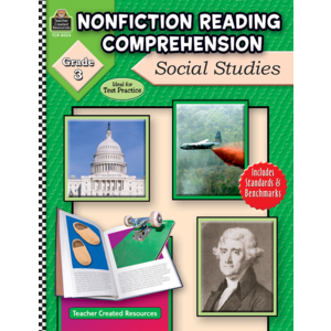 TCR8024 Nonfiction Reading Comprehension: Social Studies, Grade 3 Image