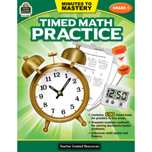 TCR8082 Minutes to Mastery - Timed Math Practice Grade 3 Image
