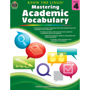 TCR8134 Know the Lingo! Mastering Academic Vocabulary Grade 4 Image