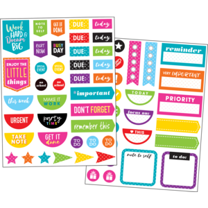 TCR8195 Colorful Planner Stickers Image