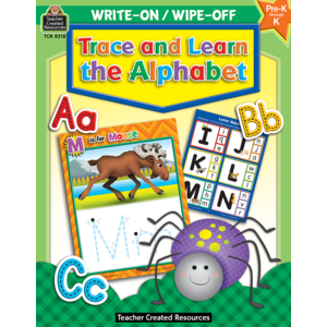 TCR8218 Trace and Learn the Alphabet Write-On/Wipe-Off Image