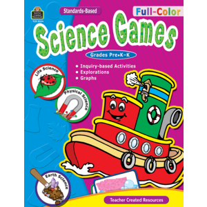 TCR8334 Full-Color Science Games, PreK-K Image
