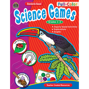 TCR8335 Full-Color Science Games, Grades 1-2 Image