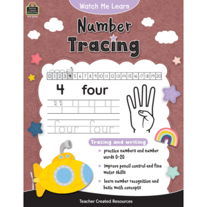 TCR8394 Watch Me Learn: Number Tracing Image