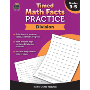 TCR8403 Timed Math Facts Practice: Division Image
