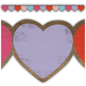 TCR8457 Home Sweet Classroom Hearts Die Cut Border Trim Image