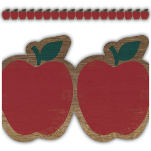 TCR8458 Home Sweet Classroom Apples Die Cut Border Trim Image