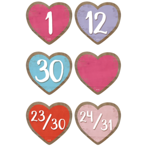 TCR8550 Home Sweet Classroom Hearts Calendar Days Image