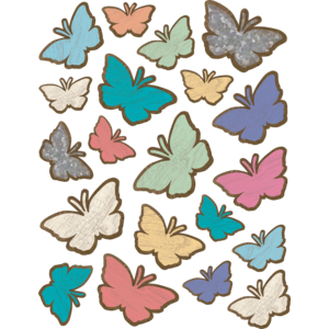 TCR8561 Home Sweet Classroom Butterflies Stickers Image