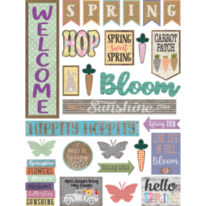TCR8578 Home Sweet Classroom Spring Mini Bulletin Board Image