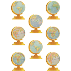 TCR8641 Travel the Map Globes Accents Image