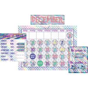 TCR8678 Iridescent Calendar Bulletin Board Display Image
