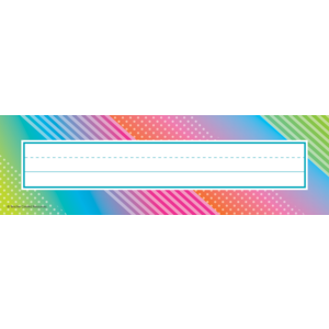 TCR8782 Colorful Vibes Flat Name Plates Image