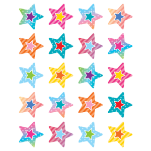 TCR8785 Colorful Vibes Stars Stickers Image