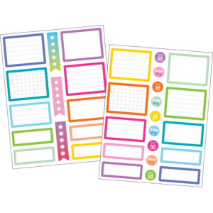 TCR8816 Colorful Labels Planner Stickers Image