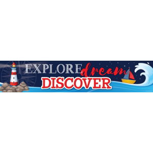 TCR8886 Nautical Explore, Dream, Discover Banner Image