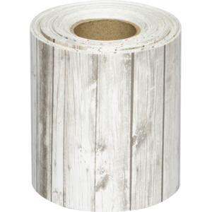 TCR8949 White Wood Straight Rolled Border Trim Image