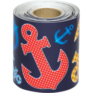 TCR8954 Anchors Straight Rolled Border Trim Image