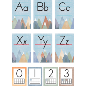TCR9170 Moving Mountains Alphabet Bulletin Board Image