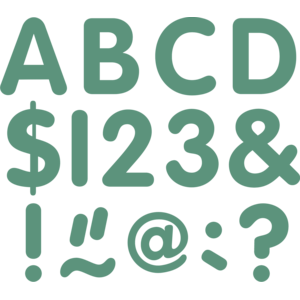 TCR9212 Eucalyptus Green 2" Classic Letters Uppercase Pack Image