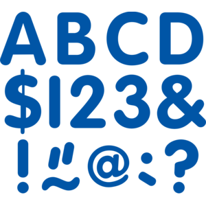 TCR9214 Blue 2" Classic Letters Uppercase Pack Image