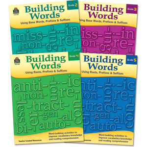 TCR9564 Building Words: Using Base Words, Prefixes & Suffixes Set Image