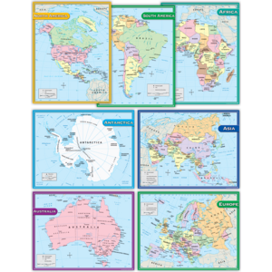 TCR9899 Continents Charts Set (7 charts) Image