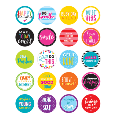 Colorful Words to Inspire Planner Stickers - TCR3585 | Teacher Created ...