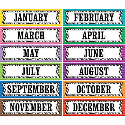 Colorful Zebra Stripes Headliners - TCR5352 | Teacher Created Resources