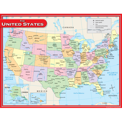 US Map Chart - TCR7657 | Teacher Created Resources