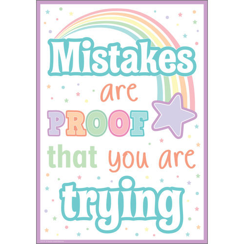 Mistakes Are Proof That You Are Trying Positive Poster - TCR7477 ...