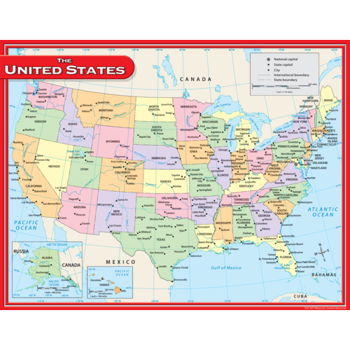 Us Map Chart - Tcr7657 