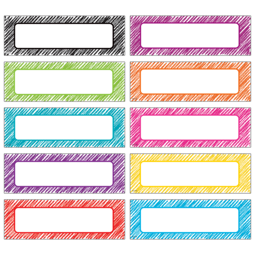 Scribble Labels Magnetic Accents TCR77388 Teacher Created Resources