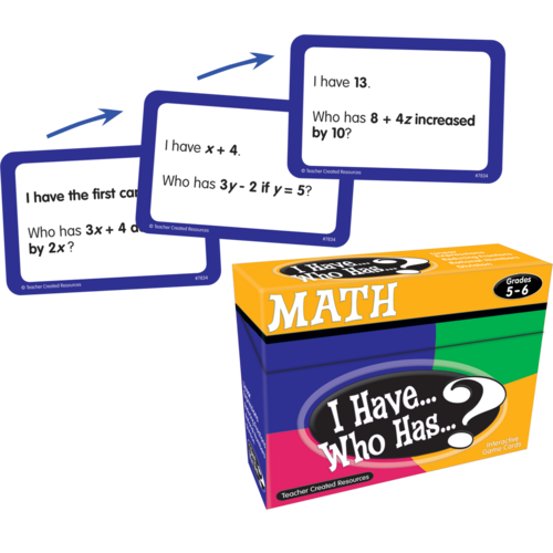 I Have, Who Has Math Game Grade 56 TCR7834 Teacher Created Resources