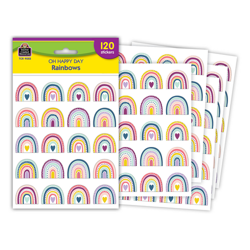 Teacher Created Resources Federmäppchen 'Oh Happy Day Rainbows' – Erweiterbar, Mehrfarbig