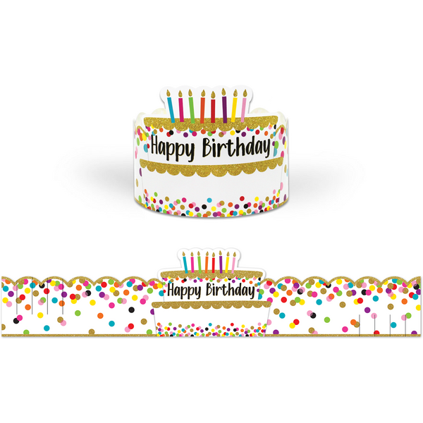 Confetti Happy Birthday Crowns - TCR1210 | Teacher Created Resources