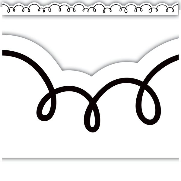 Teacher Created Resources Black With White Pinstripes Straight Border Trim