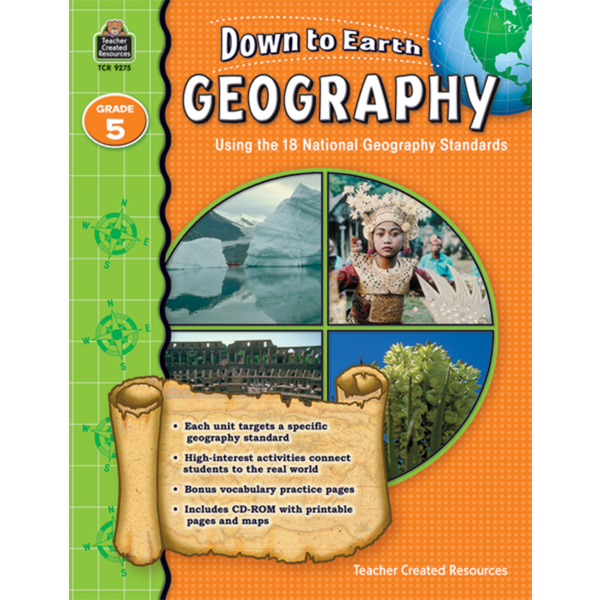 Down to Earth Geography, Grade 5 - TCR9275 | Teacher Created Resources