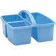 Light Blue Plastic Storage Caddy 6 Pack Alternate Image B