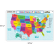United States of America Map Learning Mat Alternate Image SIZE