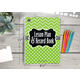 Lime Chevrons and Dots Lesson Plan & Record Book Alternate Image SIZE